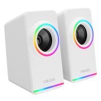 MD-182 2.0 3W*2 Siyah RGB Aydınlatmalı USB + 3.5mm USB 5V Speaker Hoparlör